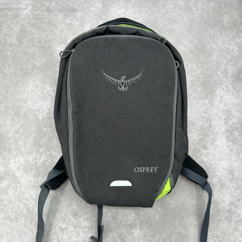 Osprey Cyber Daypack Backpack Black Green Laptop Commuter Travel Hiking